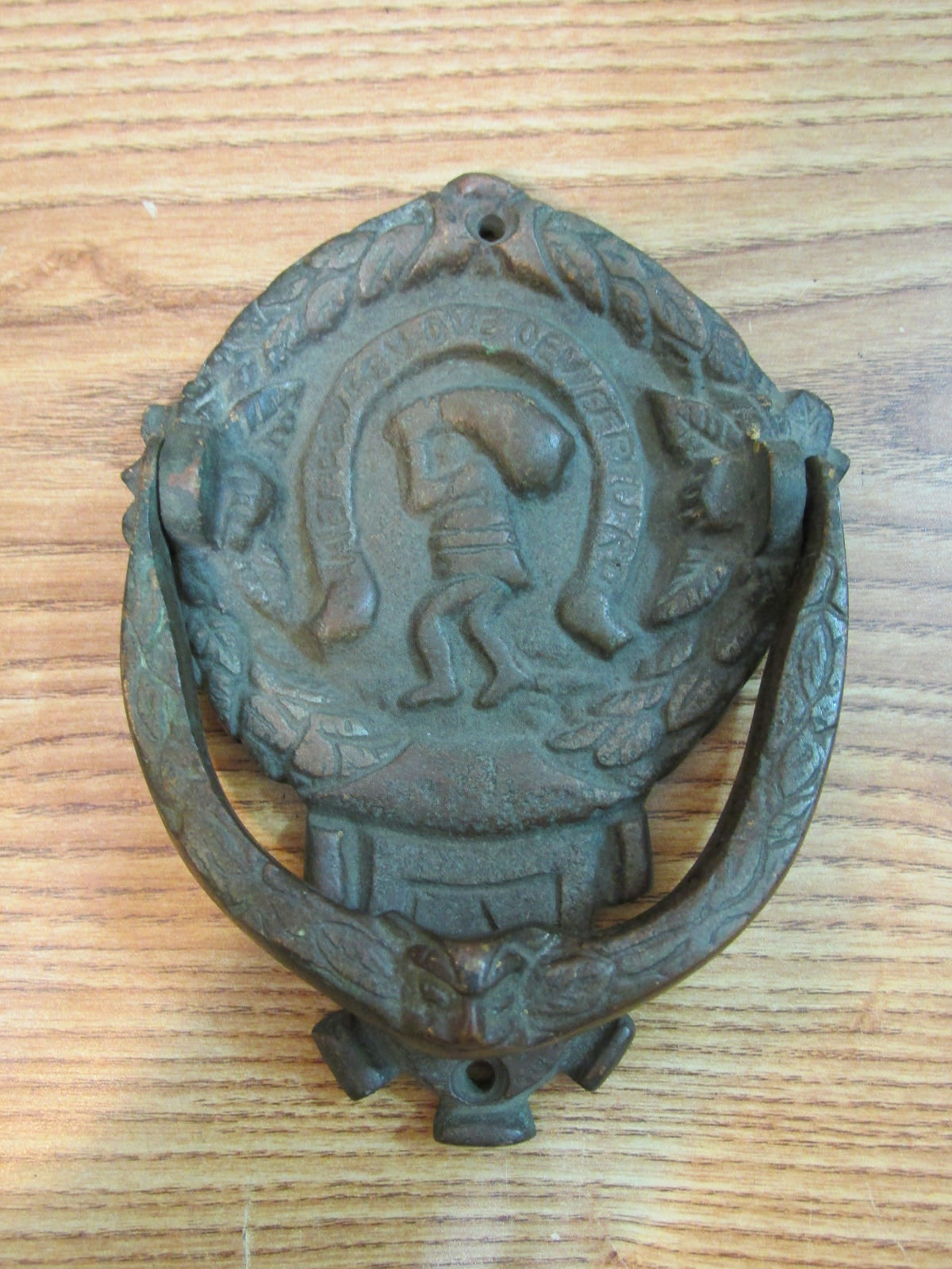 UNUSUAL VINTAGE BRASS DOOR KNOCKER | eBay