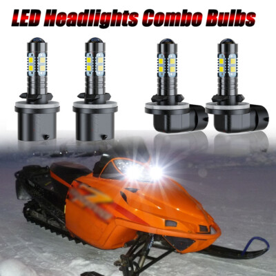 For Arctic Cat Crossfire 700 2006 LED Headlight Kit 4x 893 894 Combo White Bulbs