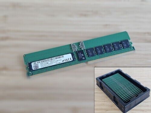 32GB Micron DDR5 PC5-4800 RDIMM 288 ECC Reg RAM MTC20F2085S1RC48BA1 4800R