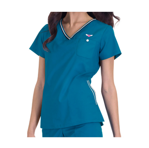 Koi Scrub Top Ashley Medium 113hrt 59 Turquoise For Sale Online Ebay