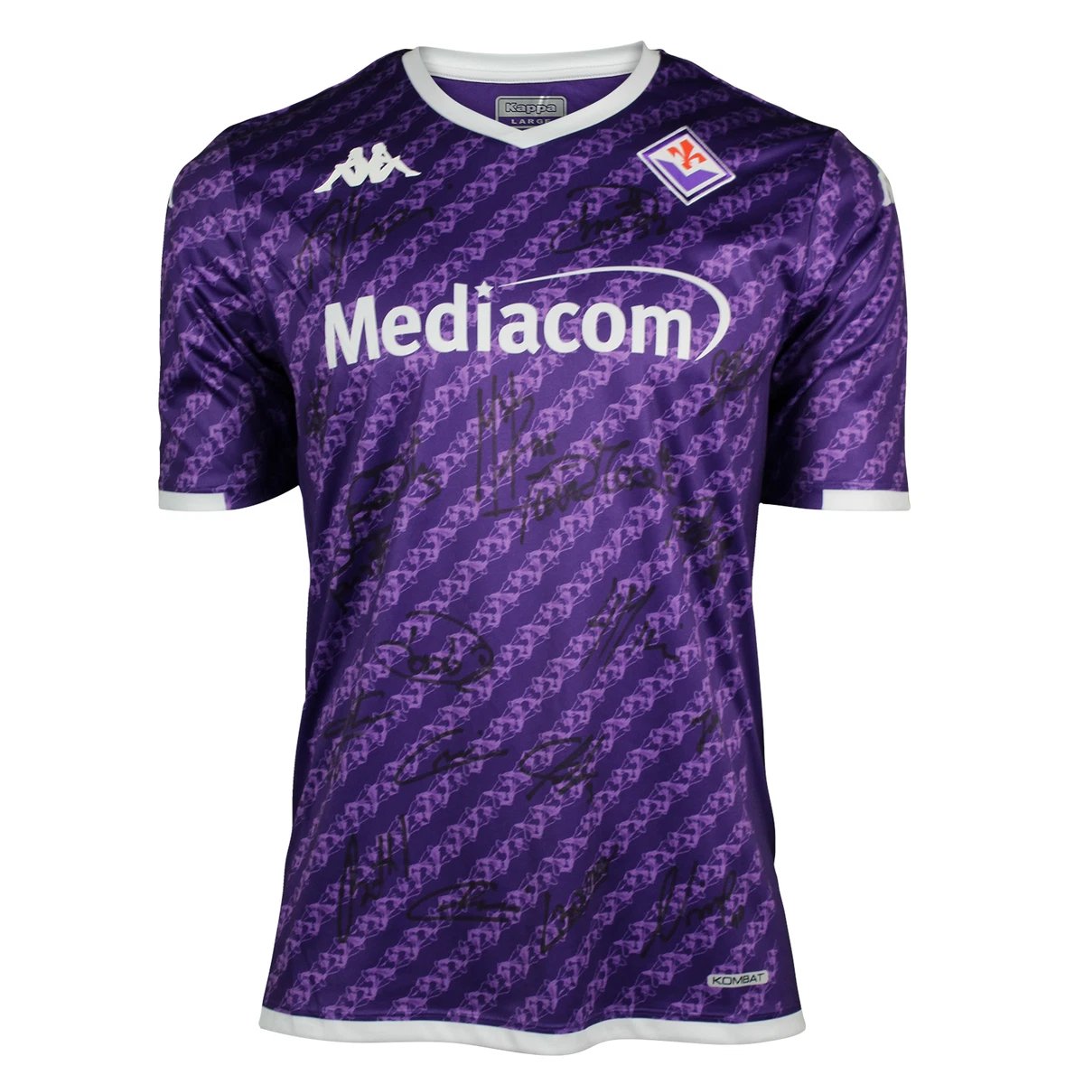 Maillot Kappa SS Arezzo – Extérieur Blanc, Taille L (Avec Autographes)