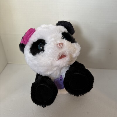 FurReal Panda Bear Plush Friends Pom Pom My Baby  Interactive Pet Hasbro 12 