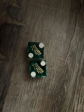 Vintage Riviera Black Hawk Pair of Same Number Dice MULTIPLES AVAILABLE HTF