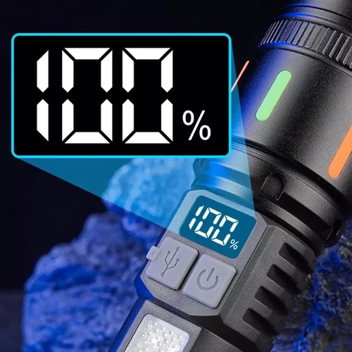 2 x 99000000 Lumens Super Bright LED Tactical Flashlight Rechargeable Work Light - Foto 3 di 12