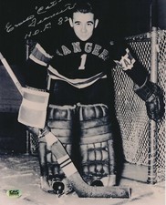 Emile Francis New York Rangers Autographed 8x10 B&W Photo 1982 HOF