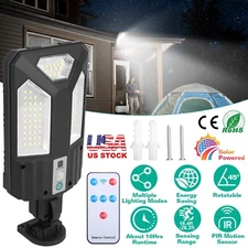 5 Types Solar Wall Light Outdoor Wireless Lamp PIR Motion Sensor w/ Remote Light