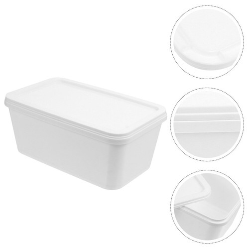 Set di 4 Contenitori Scatola Ghiaccio Contenitore Portaoggetti per Congelatore - Foto 11 di 12