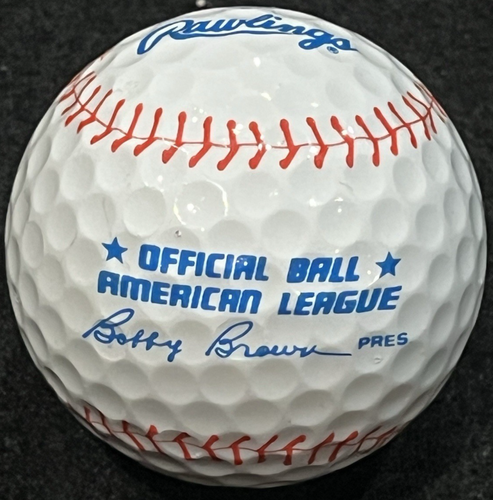 Milwaukee Brewers Rawlings Raven Logo Golf Ball Bobby Brown Pres. - Picture 5 of 9