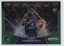 2021 Panini Prizm WNBA Far Out Green Prizm Crystal Dangerfield #5 0c2