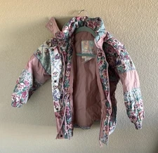 Rothschild Vintage Pink Patchwork Ski Jacket Size 6 Girls