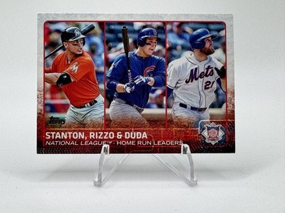 2015 Topps - League Leaders Anthony Rizzo, Giancarlo Stanton, Lucas Duda #313