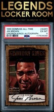 1999 Donruss All-Time Gridiron Kings Jim Brown Gridiron Kings-Auto