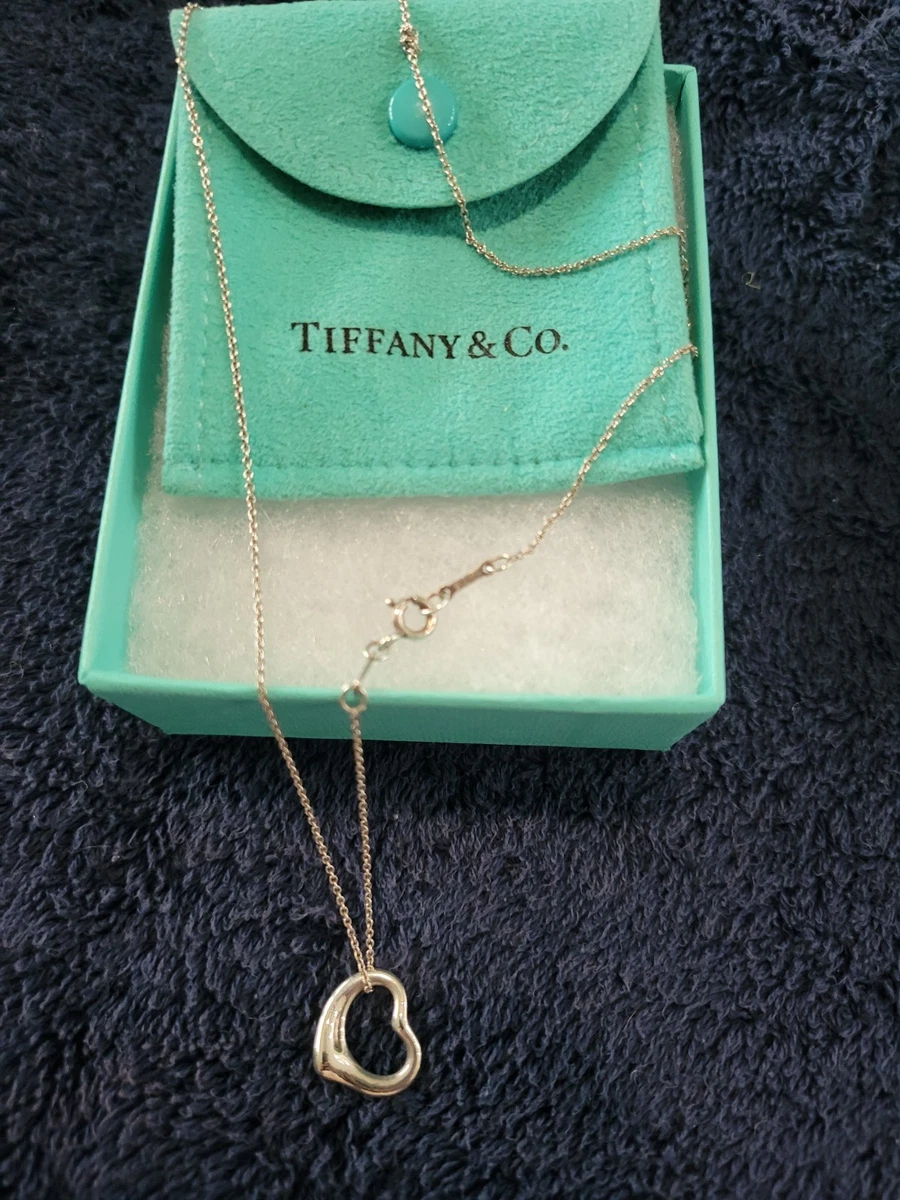 Tiffany Open Heart Necklace for sale | eBay