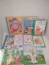 Lot Of 9 Winnie The Pooh Themed Book Lot Bundle Mixed Titles Children's Books