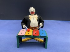 Oryginalna kolekcja zabawek blaszanych Line Mar Toys Clown Xylophon Japonia lata 50. @ 8321@