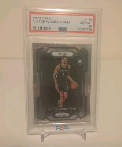 2023-24 Panini Prizm Victor Wembanyama #136 Rookie Base Spurs PSA 10 USA