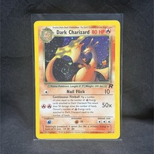 Pokémon Dark Charizard Team Rocket Holo Rare 4/82 *Perfect Swirl*