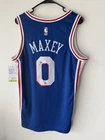 Tyrese Maxey Signed Philadelphia 76ers Jersey NBA Autograph PSA COA