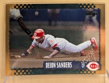 1995 Score GOLD RUSH PUNCHED #266 Deion Sanders RARE MAIL IN PARALLEL