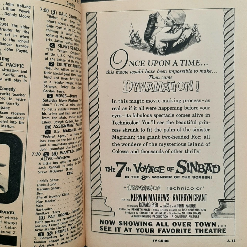 Dec 20-26 1958 TV Guide Issue #299 Southern Ca Edition Christmas Shirley Temple - Image 4 of 4