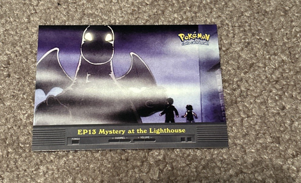 EP13 Mystery at the Lighthouse -  TOPPS Blue LOGO - POKEMON CARD