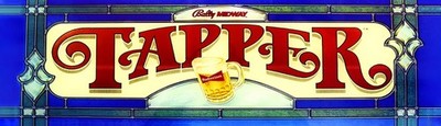 Tapper Arcade Classics Marquee For Reproduction Header/Backlit Sign