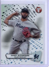 2023 Topps Pristine Sandy Alcantara Refractor!! #19!! Miami Marlins!!