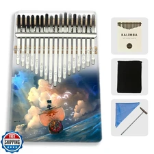 Yusound 17-Key Kalimba Thumb Piano – Portable Finger Piano with Pirate Ship D