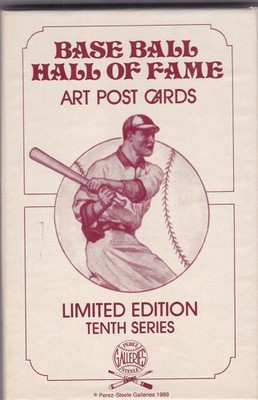 1989 PEREZ STEELE GALLERIES BASEBALL HALL OF FAME ART POST CARDS  TENTH SERIES