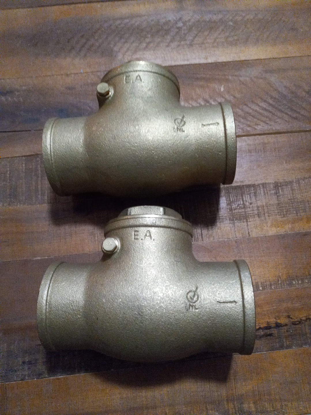2" Inch Brass Swing Check Valve. Solder Ends .200 Wog. Plumbing HVAC Fittings
