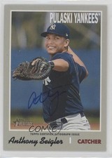 2019 Topps Heritage Minor League Edition Real One Anthony Seigler Auto s3g