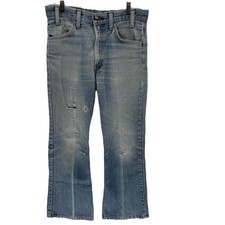 Vintage 70s Levis 646 Jeans Flare Bell Bottom Orange Tab Retro Disco Women 31X26