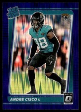 Andre Cisco 2021 Donruss Optic Purple Prizm RC #278 Jacksonville Jaguars Rookie