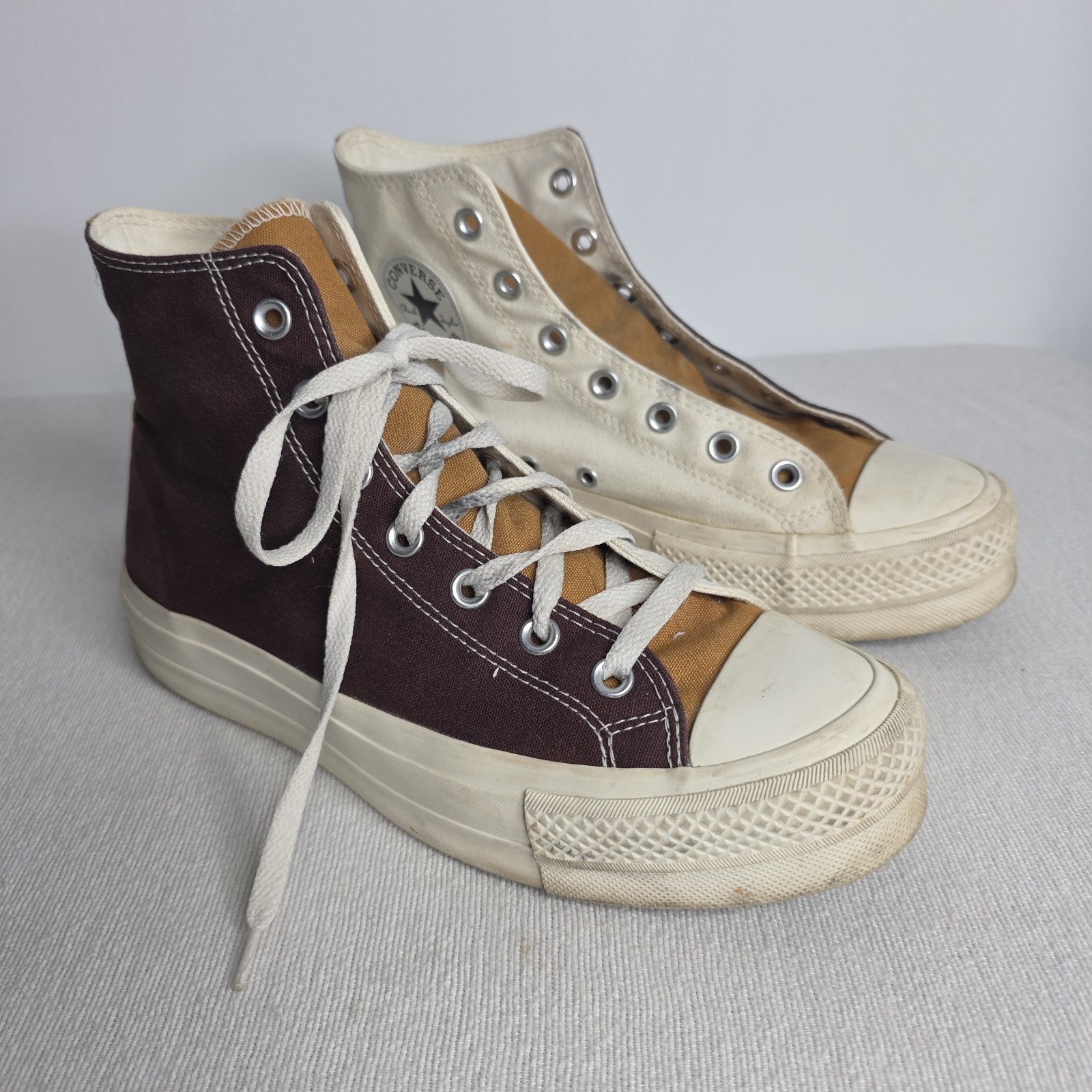 Converse All Star Platform High Top Split Color S… - image 1