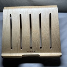 SAMDI Walnut Wood Laptop Stand for Desk, Laptop Holder Stand