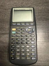 Texas Instruments TI-83 Graphing Calculator with Cover Black ~ Tested & Works
