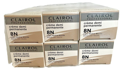 NIB 6 Clairol Soy 4plex Creme Demi Permanent Light Neutral Blonde 8N