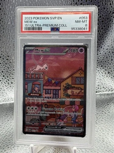 2023 POKEMON SVP EN-SV BLACK STAR PROMO 151 ULTRA-PREM COLL #053 MEW EX PSA 8 🔥