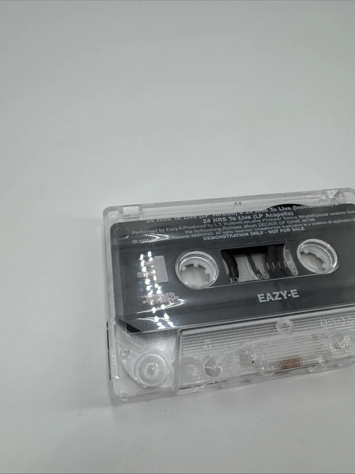 EAZY-E 24 HRS to Live RARE PROMO CASSETTE. RUTHLESS RECORDS. 1998. - Image 2 of 4
