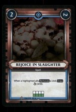 156/278 Rejoice In Slaughter Warhammer Age Of Sigmar Holo Trading Card TCG CCG