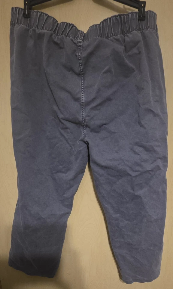 Soft Surroundings Pull On Gray Pants Plus Size 1X Stretch 26 Inch Inseam Comfort - Image 4 of 4