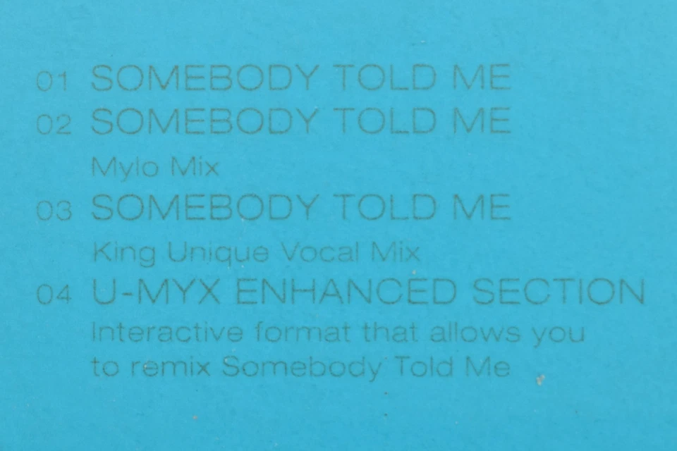 Somebody Told Me от The Killers (CD, сингл, промо, импорт из Великобритании) футляр - Изображение 4 из 4