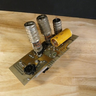 Vintage 1959 Tube Type 12AU7 Pre-Amp Unit Circuit Board - Bogen - Model #7436