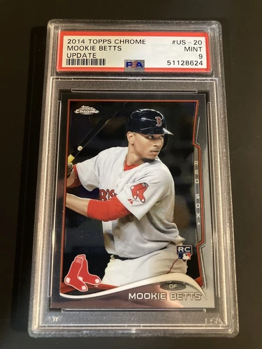 2014 Topps Chrome Update Mookie Betts Rookie RC PSA 9 Mint US-20