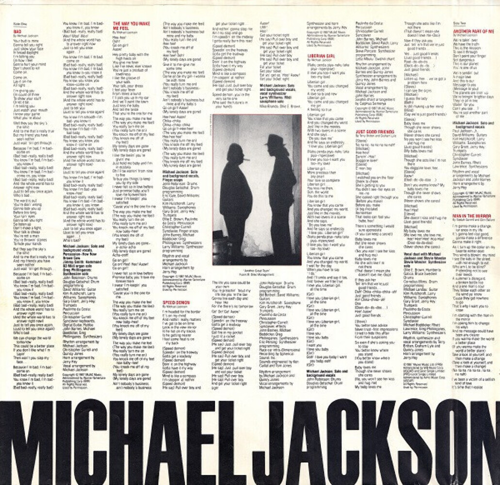 Michael Jackson - Bad - Epic, Epic - E 40600, OE 40600 - LP