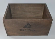 BATH & BODY WORKS BROWN WOOD CRATE TRAY GIFT SET BOX BASKET DECOR HOLDER WOODEN
