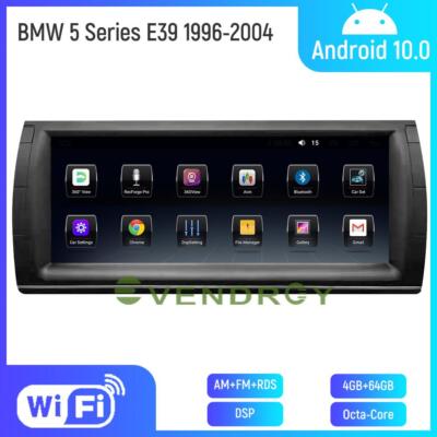 4+64G 10.25''For BMW 5 Series E39 1996-2004 Car Audio GPS Navigation Stereo Radio