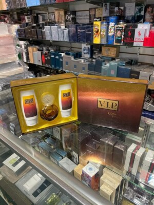 VIP Bijan by Bijan 3 Pc GIFT SET w 2.5 oz 75 ml EDT + 2 x  3.3 oz Cream + Balm
