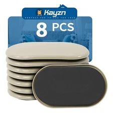 Furniture Slider, 3-1/2" x 6" Oval Heavy-Duty Furniture Movers, Reusable Carpet