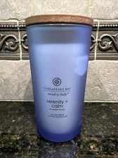CHESAPEAKE BAY SERENITY + CALM "LAVENDER THYME" 12.5 OZ. LARGE JAR CANDLE ~ NEW